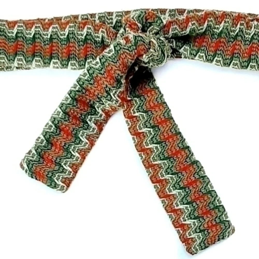 Vintage Squared Chevron Waist Tie